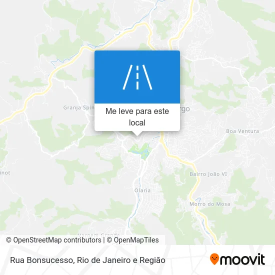 Rua Bonsucesso mapa