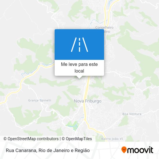 Rua Canarana mapa