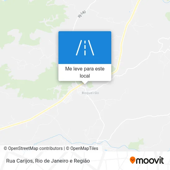 Rua Carijos mapa
