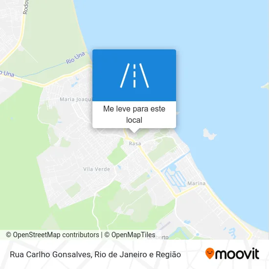 Rua Carlho Gonsalves mapa