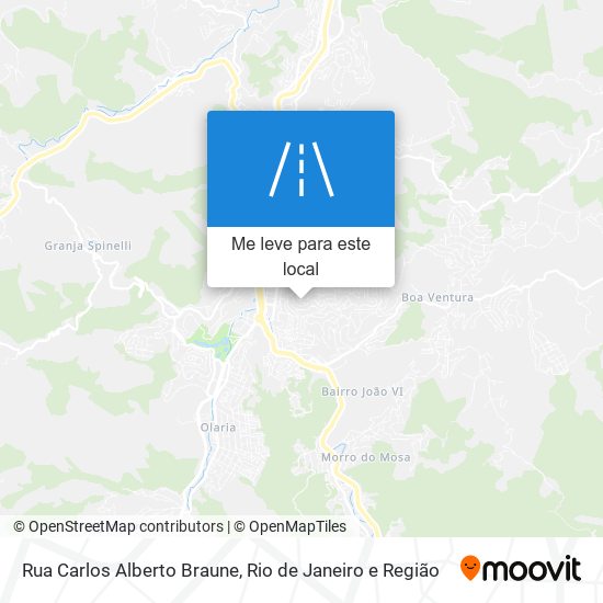 Rua Carlos Alberto Braune mapa