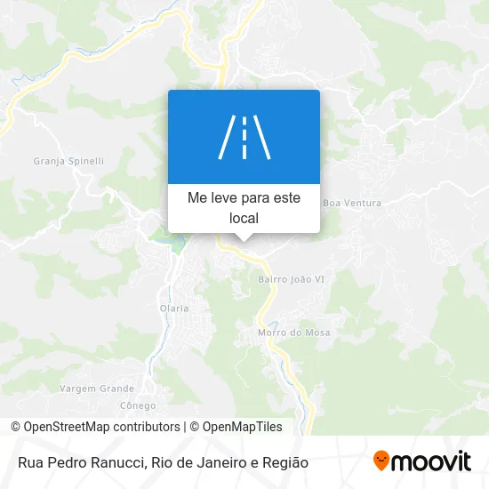 Rua Pedro Ranucci mapa