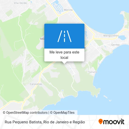 Rua Pequeno Batista mapa