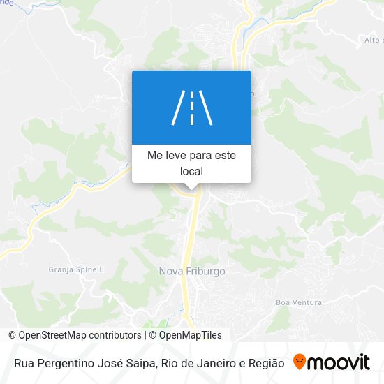 Rua Pergentino José Saipa mapa