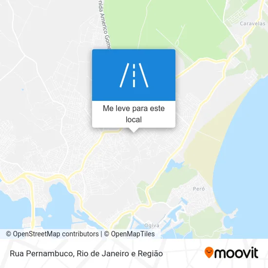 Rua Pernambuco mapa