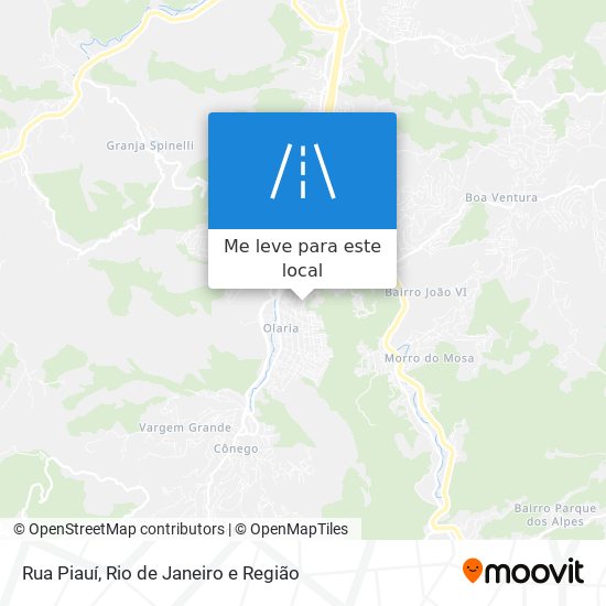 Rua Piauí mapa