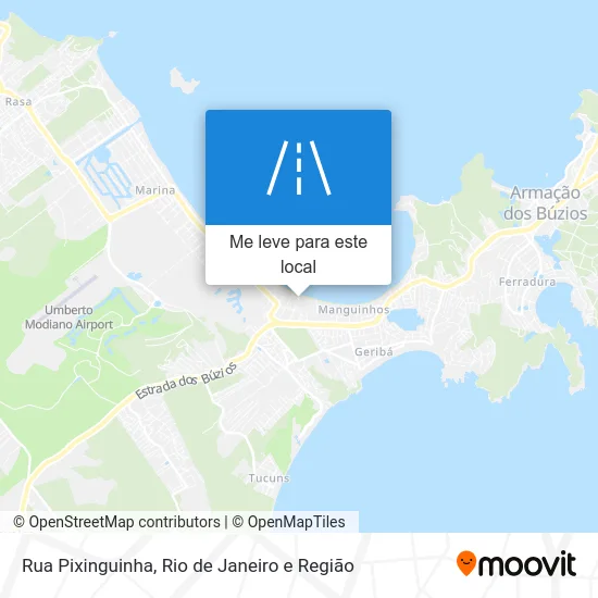 Rua Pixinguinha mapa