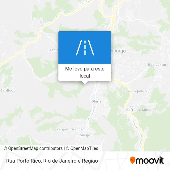 Rua Porto Rico mapa