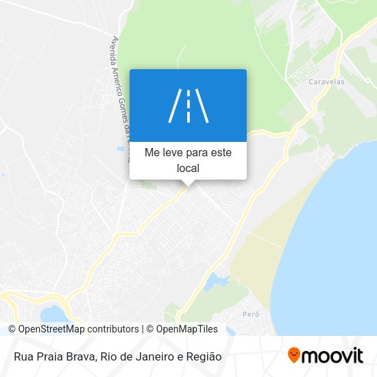 Rua Praia Brava mapa