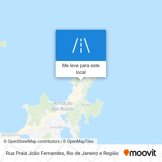 Rua Praia João Fernandes mapa