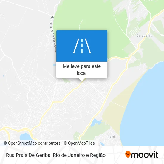 Rua Prais De Geriba mapa