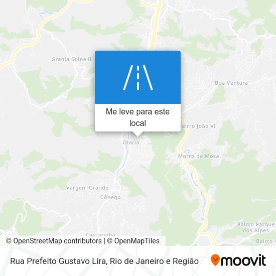 Rua Prefeito Gustavo Lira mapa