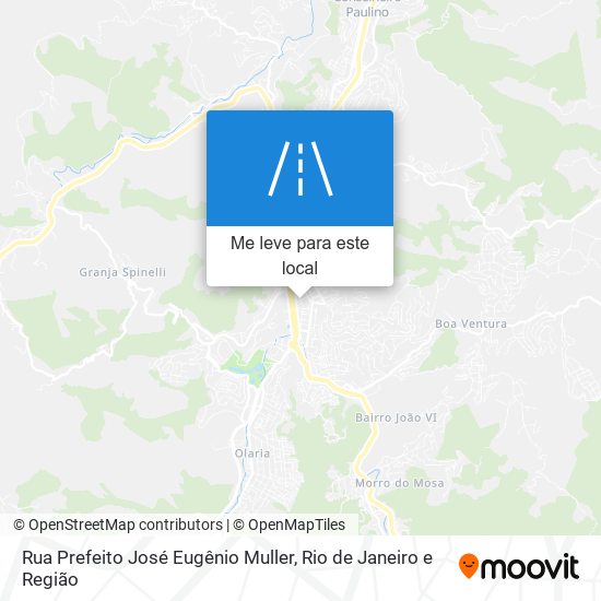 Rua Prefeito José Eugênio Muller mapa
