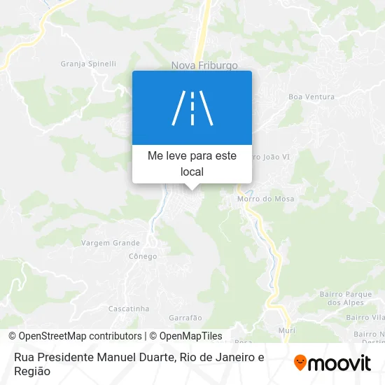 Rua Presidente Manuel Duarte mapa