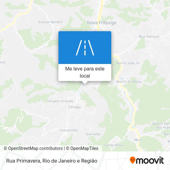 Rua Primavera mapa