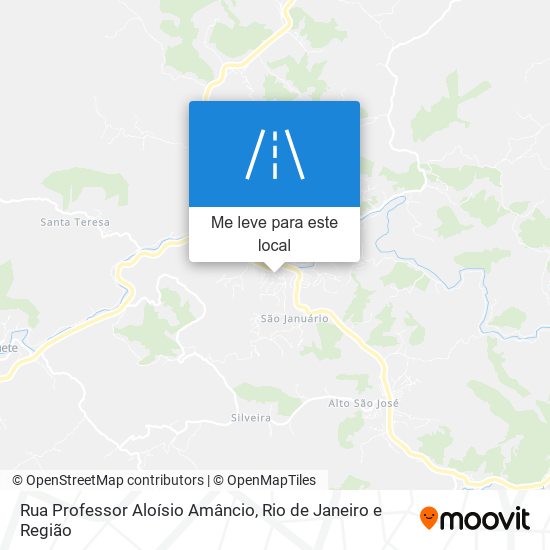 Rua Professor Aloísio Amâncio mapa