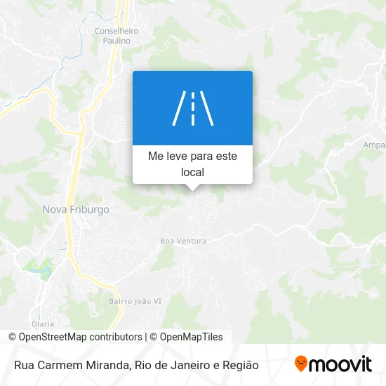 Rua Carmem Miranda mapa
