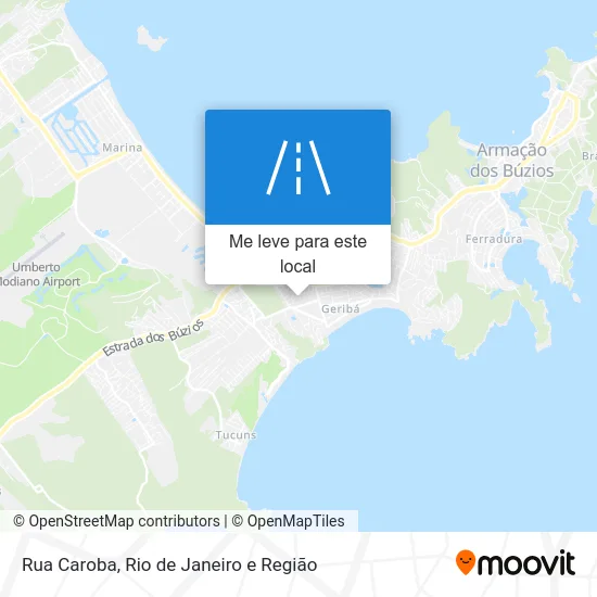 Rua Caroba mapa