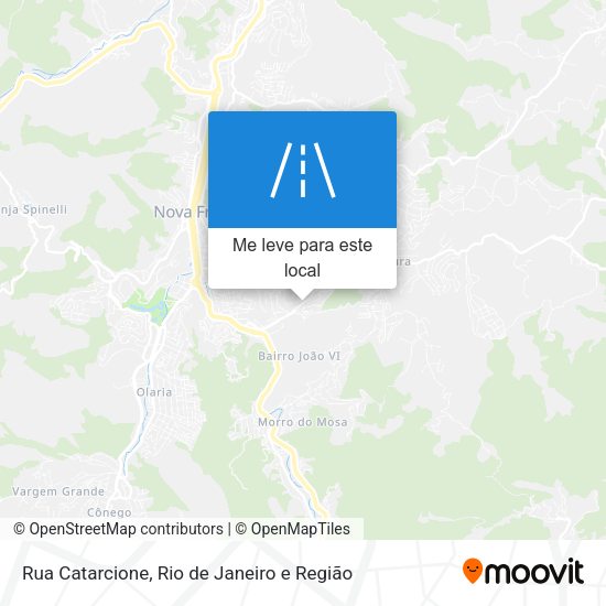 Rua Catarcione mapa
