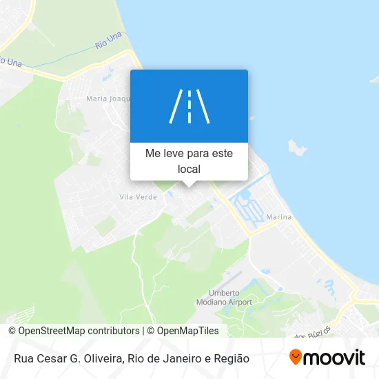 Rua Cesar G. Oliveira mapa