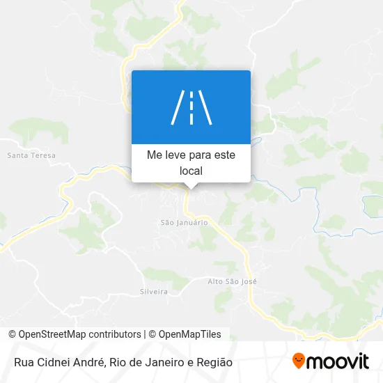 Rua Cidnei André mapa