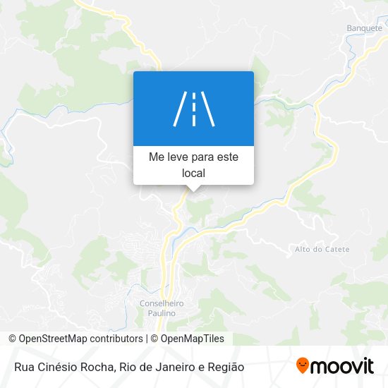 Rua Cinésio Rocha mapa