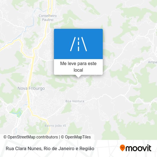 Rua Clara Nunes mapa