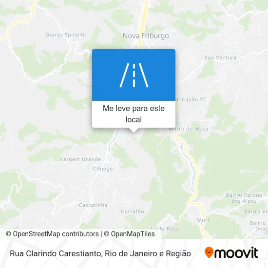 Rua Clarindo Carestianto mapa