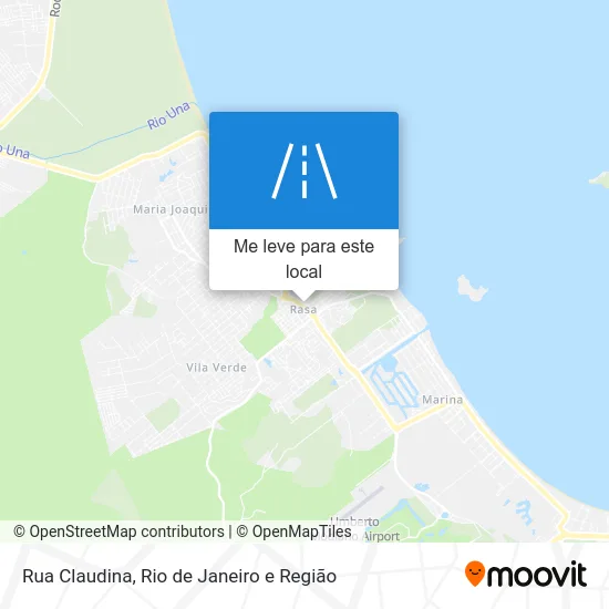 Rua Claudina mapa