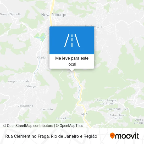 Rua Clementino Fraga mapa