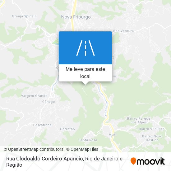 Rua Clodoaldo Cordeiro Aparício mapa