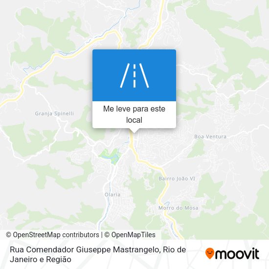 Rua Comendador Giuseppe Mastrangelo mapa
