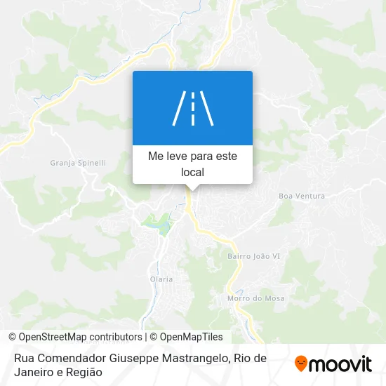 Rua Comendador Giuseppe Mastrangelo mapa