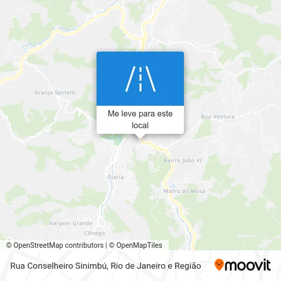 Rua Conselheiro Sinimbú mapa