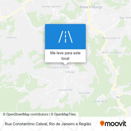 Rua Constantino Cabral mapa