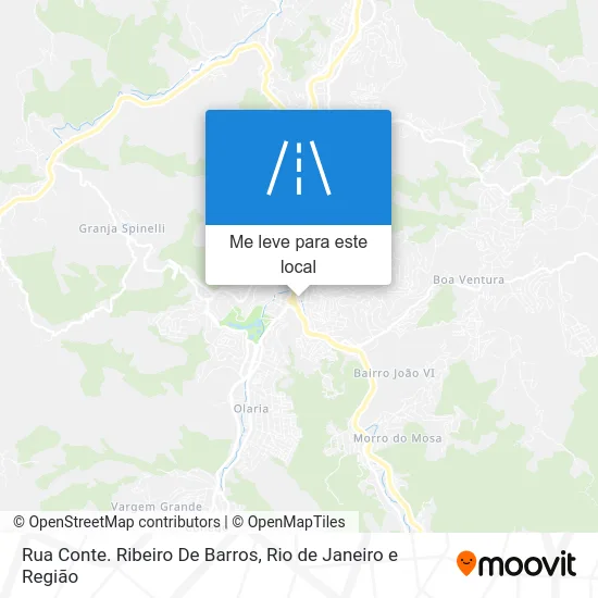 Rua Conte. Ribeiro De Barros mapa
