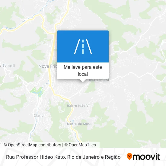 Rua Professor Hideo Kato mapa