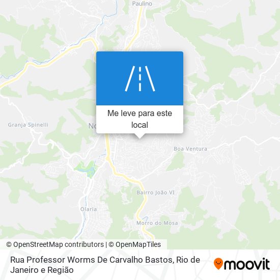 Rua Professor Worms De Carvalho Bastos mapa