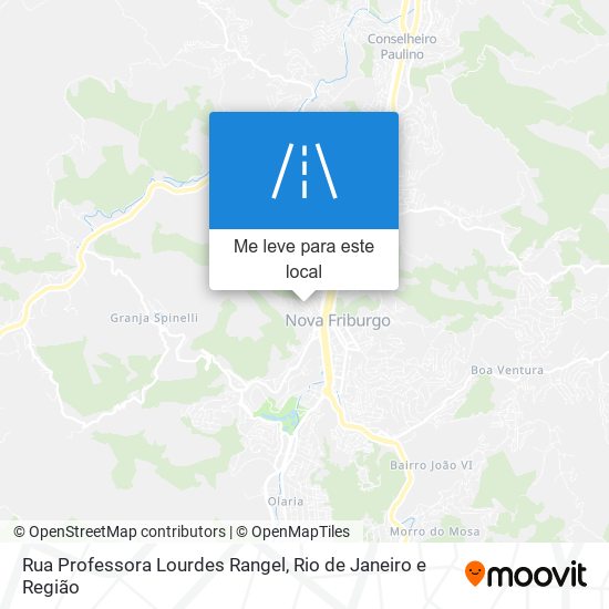 Rua Professora Lourdes Rangel mapa