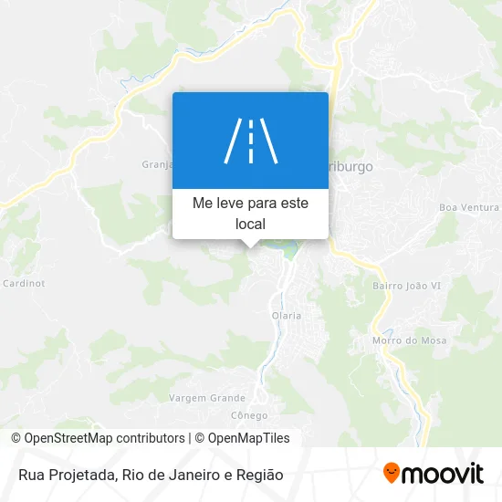 Rua Projetada mapa