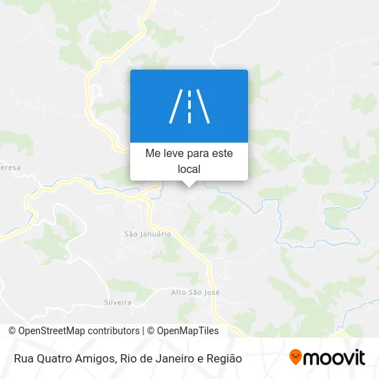 Rua Quatro Amigos mapa