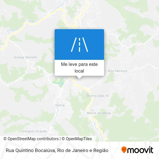 Rua Quintino Bocaiúva mapa