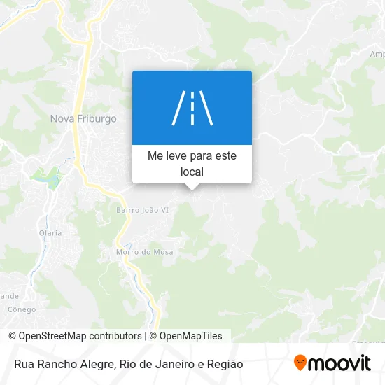 Rua Rancho Alegre mapa