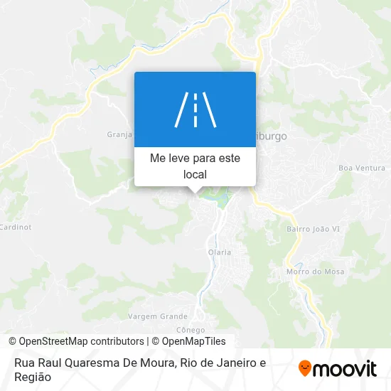 Rua Raul Quaresma De Moura mapa