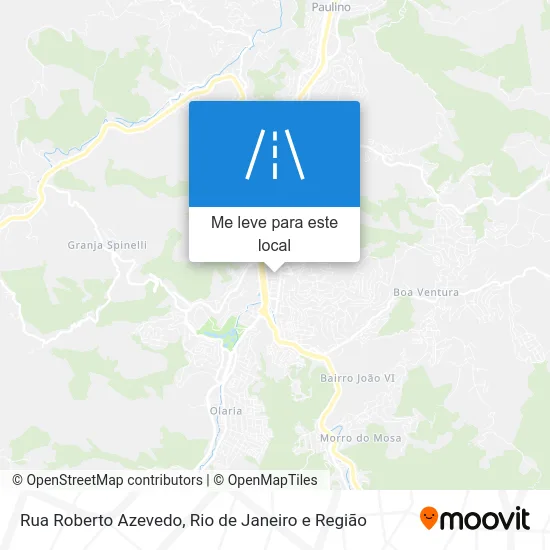 Rua Roberto Azevedo mapa