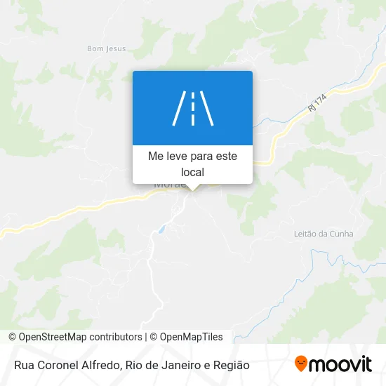 Rua Coronel Alfredo mapa
