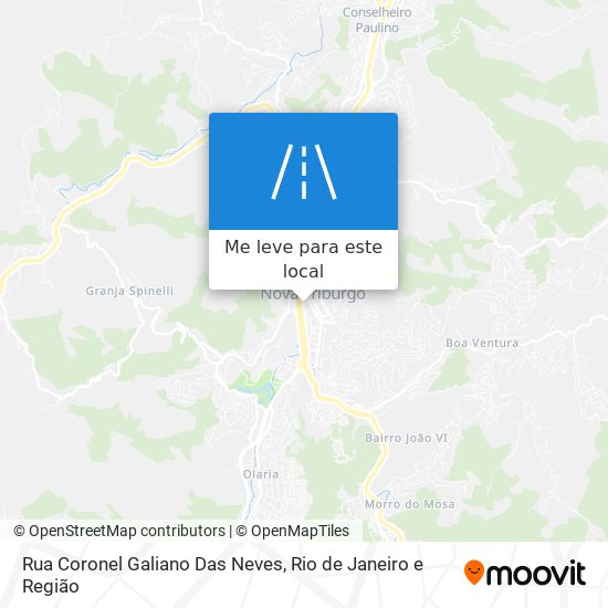 Rua Coronel Galiano Das Neves mapa