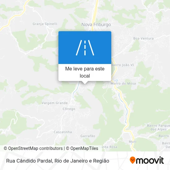 Rua Cândido Pardal mapa