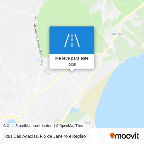 Rua Das Acacias mapa