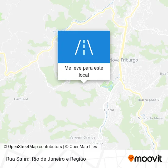 Rua Safira mapa